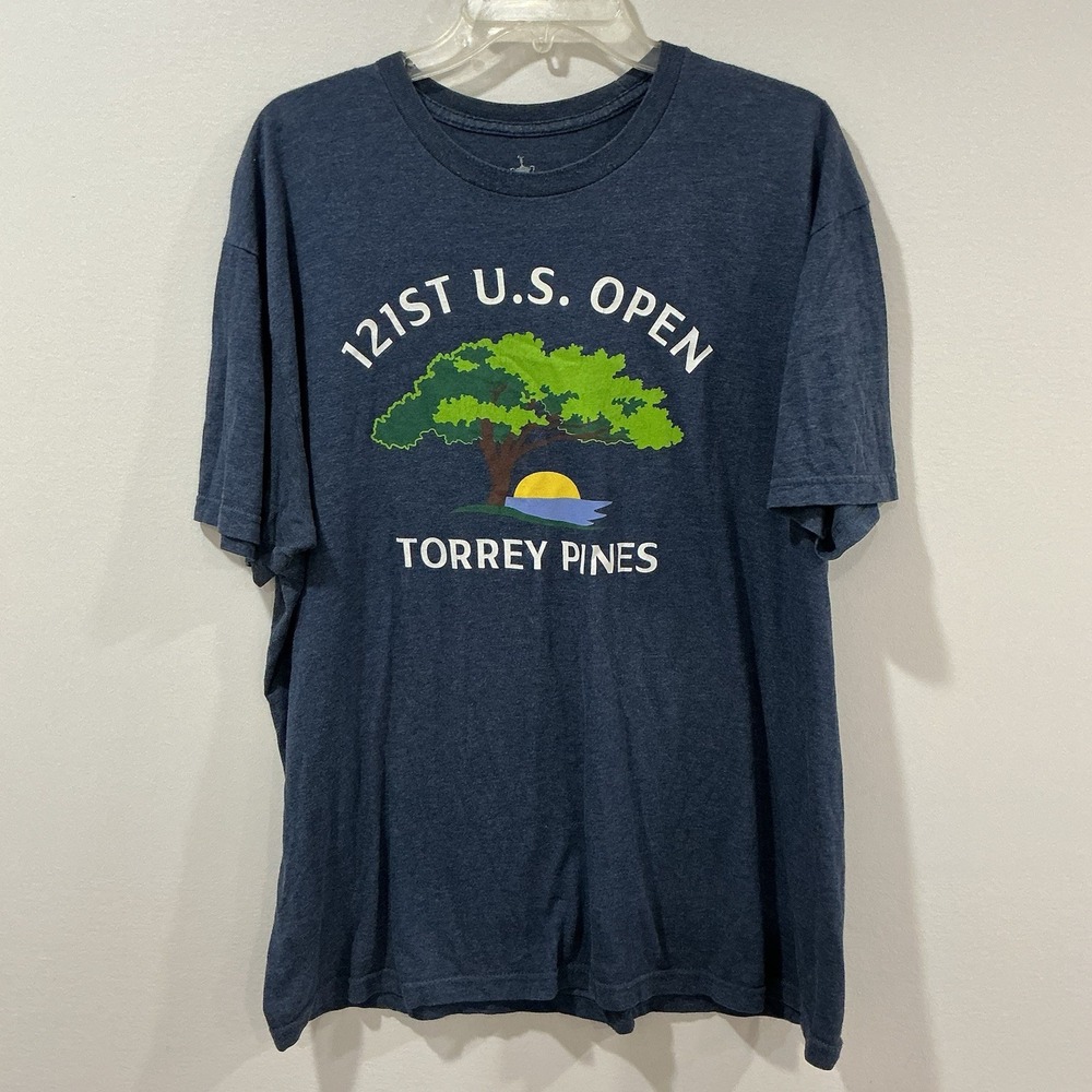 121st US Open Torrey Pines Golf T-Shirt Men's XL Official Licensed Blue 2021